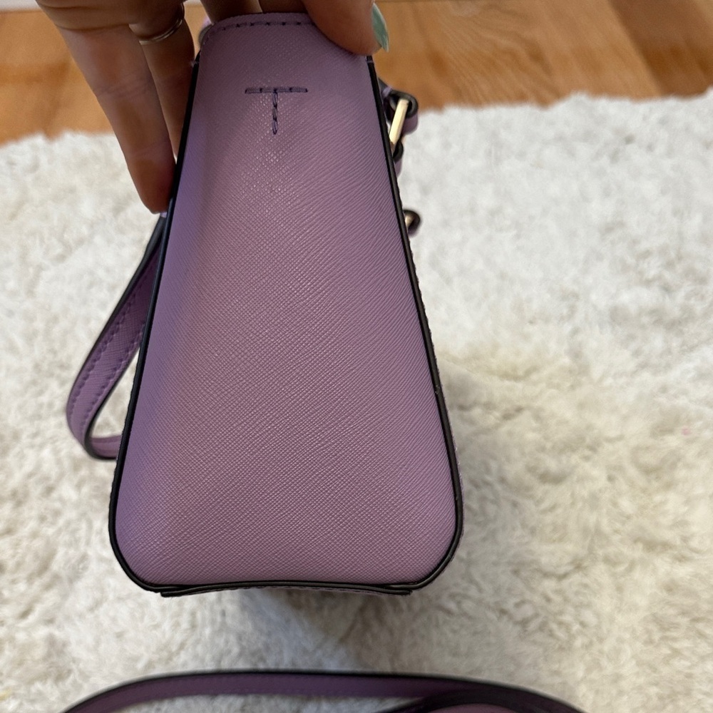 NWOT Tory Burch Lavender Emerson Mini Top Zip Tote - Picture 3 of 9